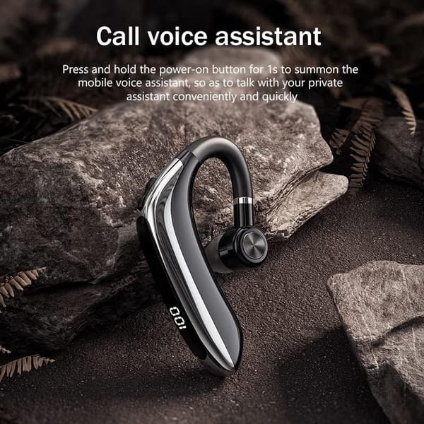 Bluetooth Headset Trådlöst Bluetooth-öronsnäcka 98H Samtalstid Bluetooth Headset för Mobiltelefoner Brusreducerande Mikrofon Handsfree-samtal Trådlöst
