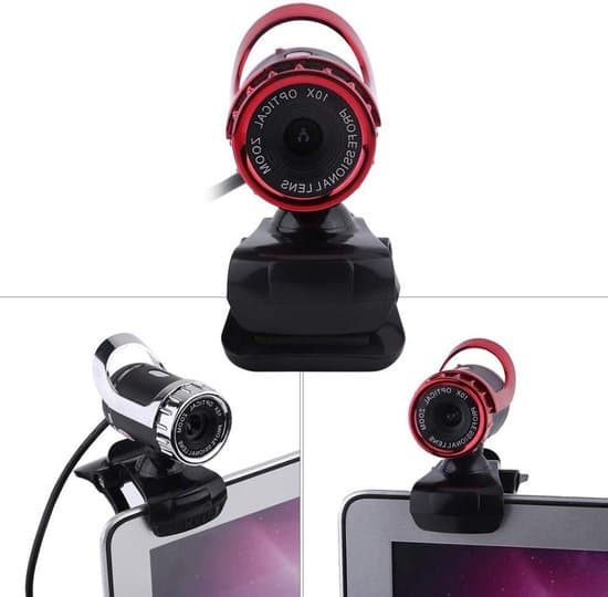 HD USB Clip-on Stand Computer Kamera Fleksibel 360° Roterende Webcam med Mikrofon Automatisk Farvekorrektion Plug and Play PC Webcam