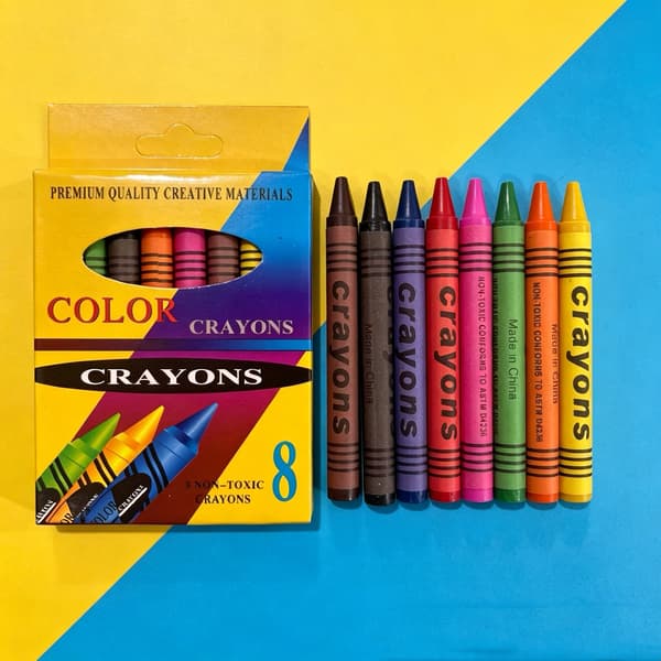 Crayola kritor 8 i en låda (förpackning med 12) 96 kritor totalt