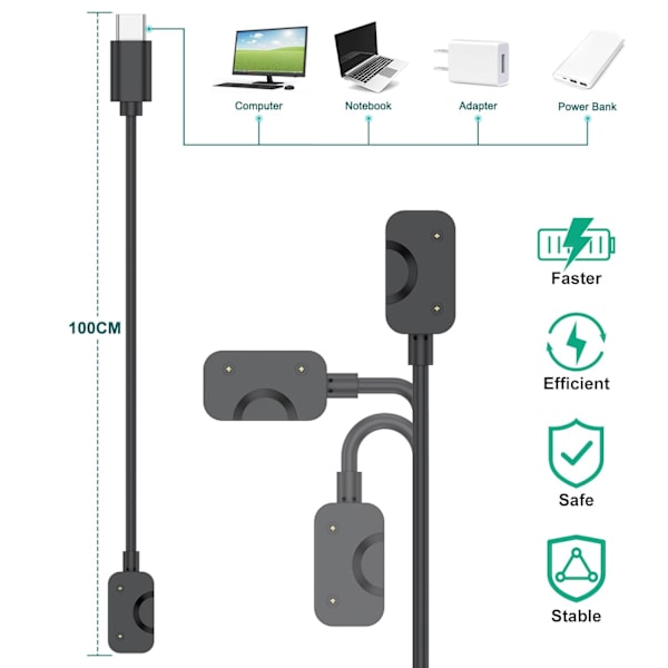 Samsung Galaxy Fit3 -lader (USB-C - JW89)