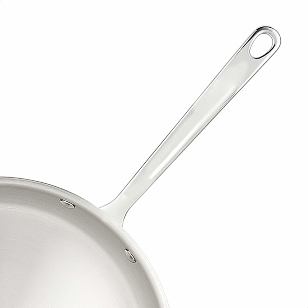 Amazon Basics 3-lagers stekpanna i rostfritt stål, 30 cm, silver