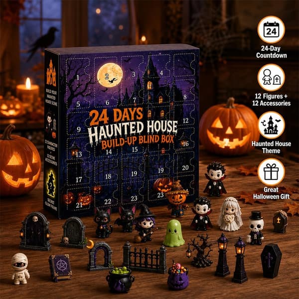 Halloween Adventskalender 2026 – 24-dagars Spökhus Nedräkningskalender