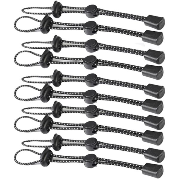10 Stykker Ryggsekk Sikring Vandrestav Elastisk Tauholder