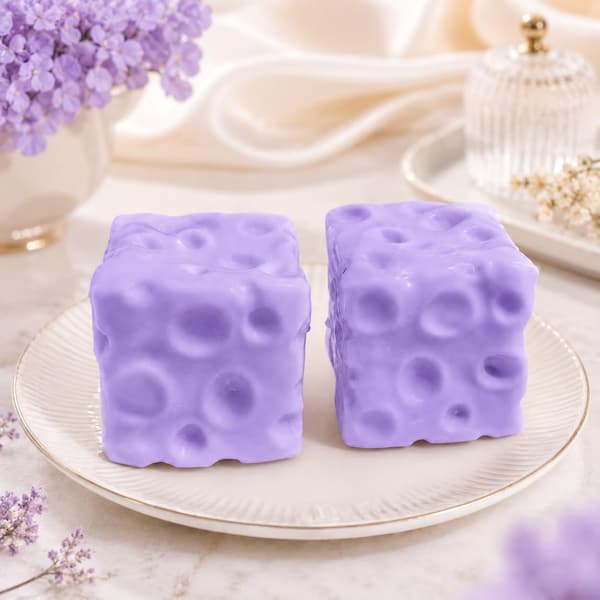 2-pack lila ostklämleksak, mjuk formbar utan återfjädring, vaselinfylld ostfidgetleksak, sensorisk skrivbordsleksak, rolig nyhetspresent 2 Pack/Light Purple
