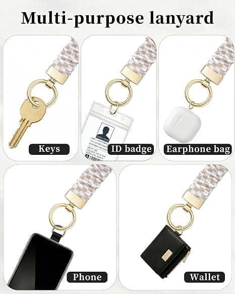 Scrunchie-nyckelband för ID-brickor - Elastiskt sött lärarnyckelband med ID-hållare för kontorspersonal, läraruppskattning