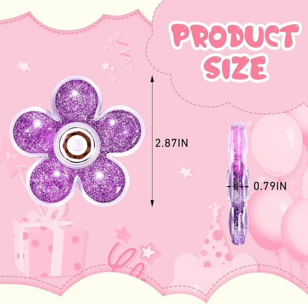 5-pack glitter-fidget-spinners, sensoriska fidget-leksaker för stresslindring, fidget-spinners för barn, tonåringar, pojkar och flickor, kalasgåvor för barn A 48pcxs