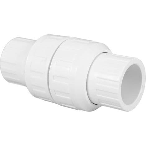 1 stk. PVC kontraventil til VVS - 32 mm - Tilbehør til at forhindre tilbageløb i rørforbindelser