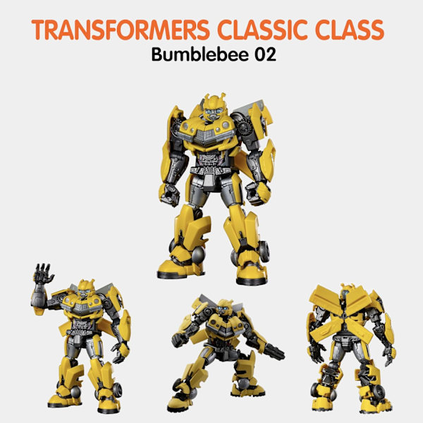 Transformers Classic Class Modellsett | Bumblebee Actionfigur Byggeleke for Barn | Alder 12+