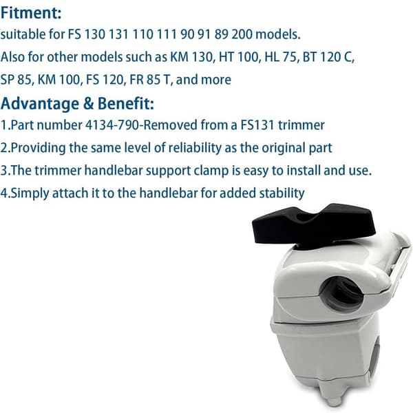 STIHL FS-seriens styrefeste for trimmermodeller 130, 131, 110 og 111