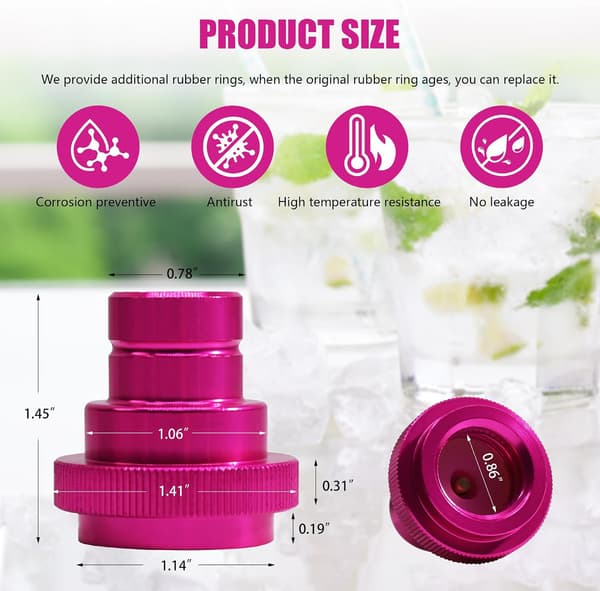 CO2 Quick Adapter til Duo Quick Connect (QC), Art og Terra; Erstatning for CO2-cylinder TR21-4 Han