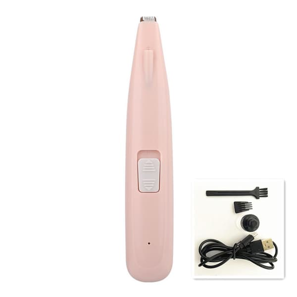Pet Mini Säker Trimmer, Hund Tass Trimmer Husdjursvård Klippmaskiner, Hundhårstrimmer Mini Rosa