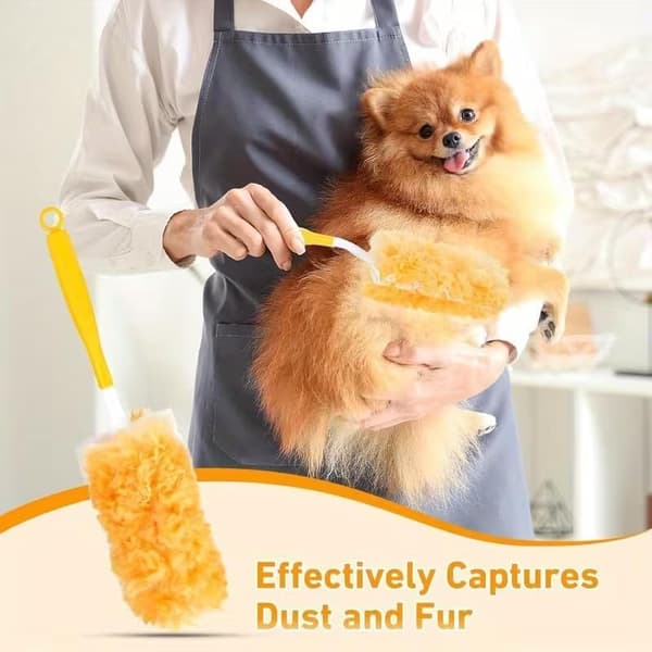 360° Duster Refills Kit, 30 Duster Refills & 1 Handle, Multi-Surface Microfiber Dusters for Pet Hair, Furniture, Blinds, Home & Office Cleaning