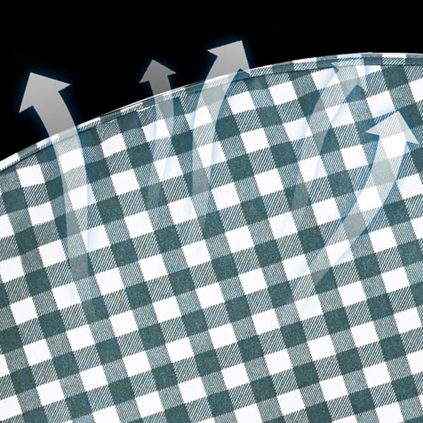 Gingham U-formad sidokudde - Multifunktionell kilkudde för sängliggande och vård efter operation