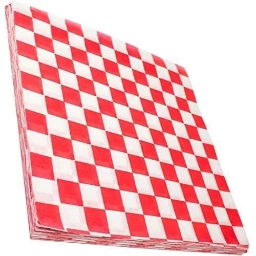 Bomuldsternede smørpapirservietter, 30,5 cm x 30,5 cm, 50 ark, Multifarvet