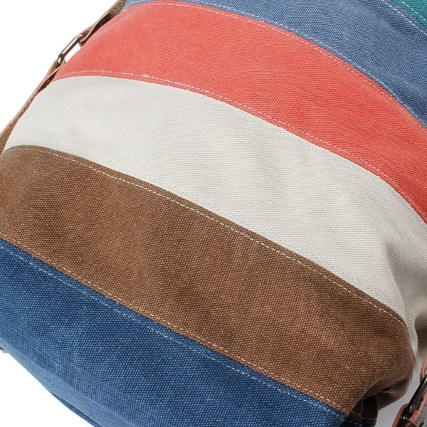 Canvas Axelremsväska för Kvinnor, Casual Mode Ryggsäck med Sömmar retro