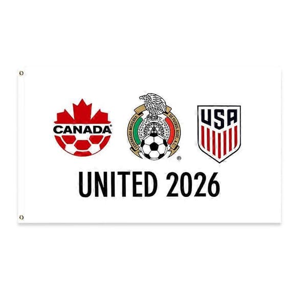 VM 2026 lapptäcke flagga bar dekorationer