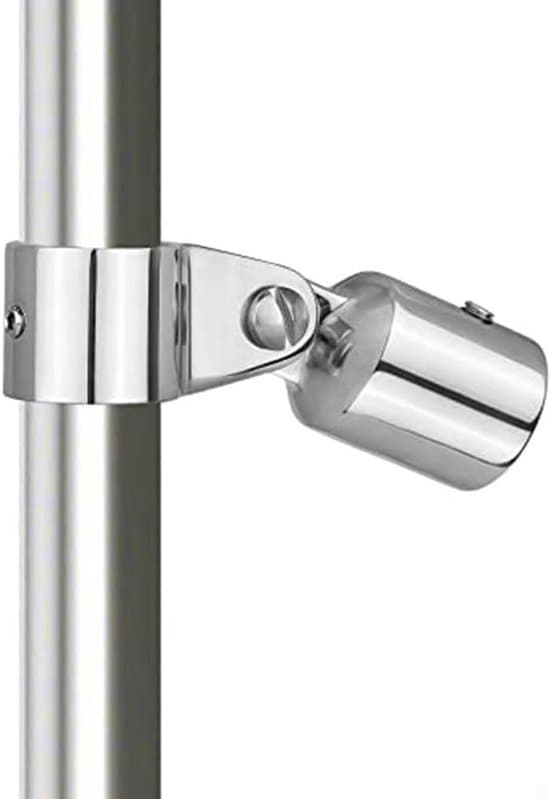 316 rustfrit stål top hardware sæt – Marine båd kaleche rør kæbe slides & øje ende ærme fittingsæt til 25 mm runde rør – håndpolerede overflader