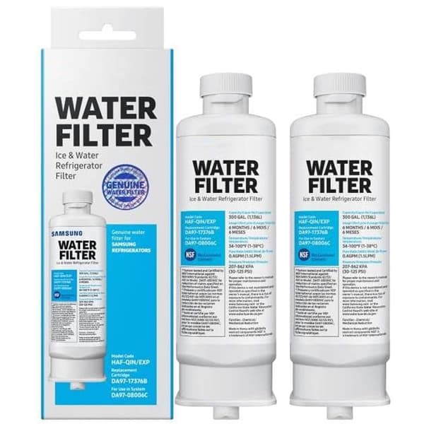 Vandfilter til Samsung DA97-17376B DA97-08006C HAF-QIN Køleskabsvandfilter, 2 stk.