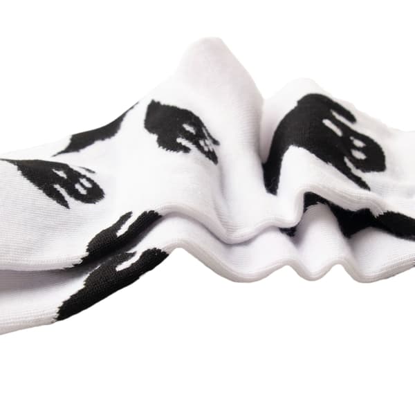 4 par elastiska damsockor med spökmönster Y2k Fairy Dark Academy Halloweensockor
