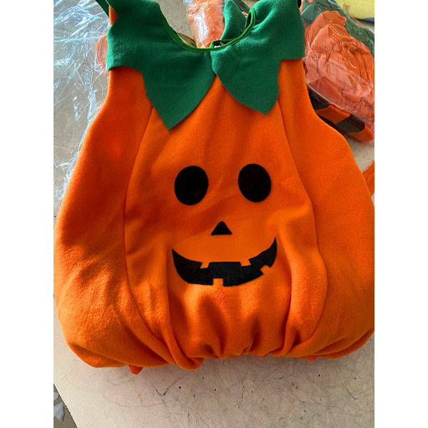 Halloween pumpadräkt, festrollspelsdräkt 130cm