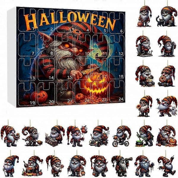 Nedtællings Blind Box Halloween 2026 24-dages sæt med 24 overraskelsesfigurer