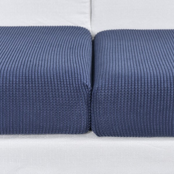 3 stk. Sofahynde Betræk Høj-elastisk Individuelt Hyndebetræk Sofabetræk Sofahyndebetræk Navy Blue
