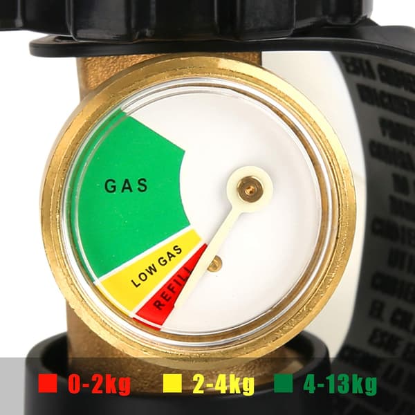 Universal pasform POL propantankadapter med måler konverterer POL til QCC1, propantankmåler, niveauindikator, gastrykmåler