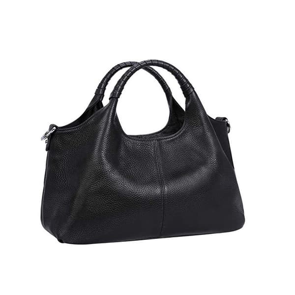 Axelväskor i läder Handväskor och väskor för kvinnor Satchel Designer Cross Body Hobo Medium Size Tote Black
