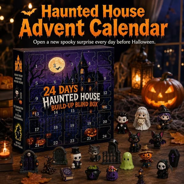 Halloween Adventskalender 2026 – 24-dagars Spökhus Nedräkningskalender