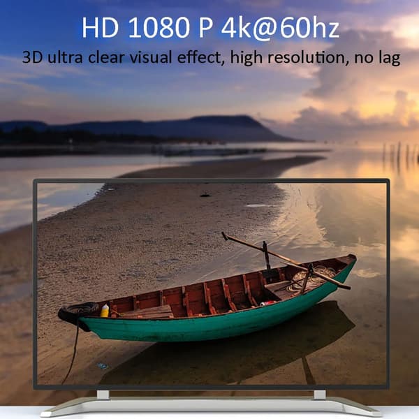 HDMI Extender Adapter (1 par), HDMI Repeater til RJ45 Ethernet Netværkskonverter, 4k HD 1080p op til 30m/98ft