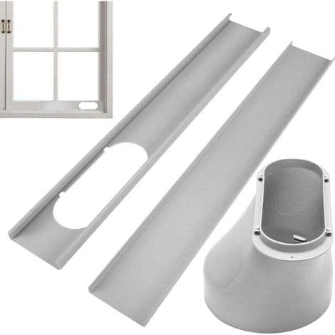 Bærbart klimaanlæg ventilationssæt – Justerbar ventilation op til 110 cm – Holdbart ABS-materiale – Forbedrer køleydelsen