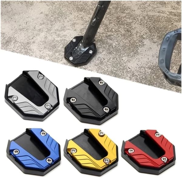 Motorcykel støttefod støtteplade TITANIUM - Spot salg titanium, sølv