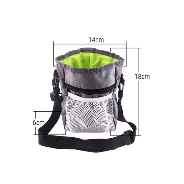 Foderpose til hunde, Premium hundefoderposer, Praktisk godbidspose med integreret affaldspose dispenser