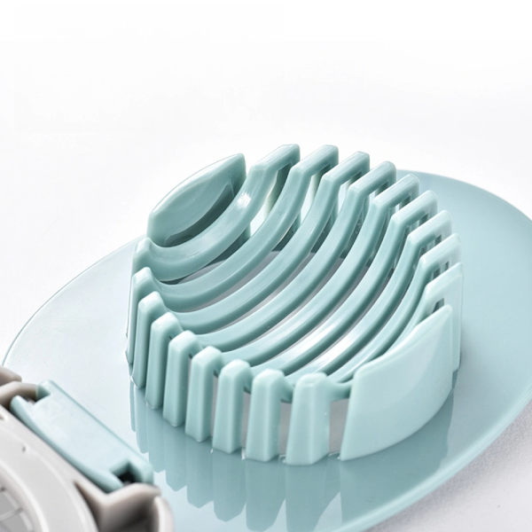 Kokt Egg Kutter Rustfritt Stål, Rustfritt Ståltråd, Tåler Oppvaskmaskin Grey Green