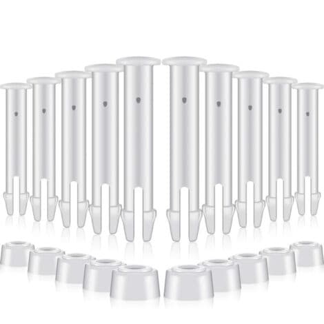 12-pak plastikstifter til Intex runde metalrammepools – reservedele til poolsamlinger (6 cm / 2,36 tommer)