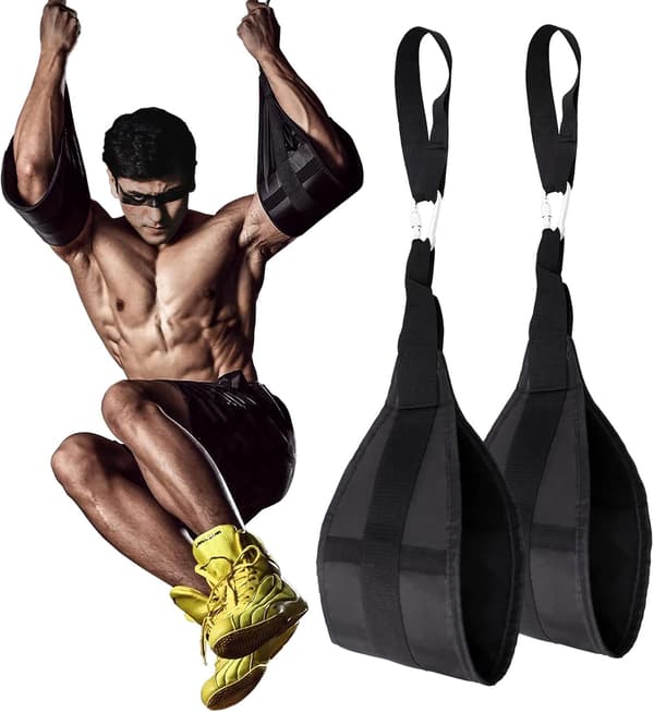 Hengende magestropper for pull up-stang, treningsstropper for armtrening, støtte for kne- og benløft