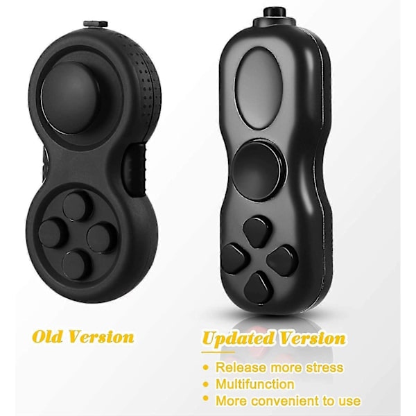 4 stk håndfidgetleker Fidget Game Pad Fargerik angstfokuspute Liten Fidget Controller Pad Sensorisk Fidgetleke