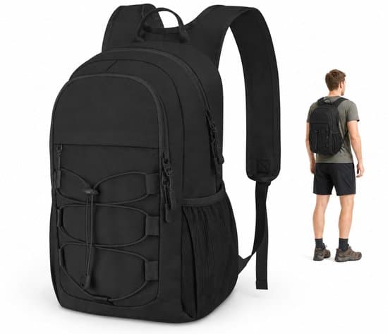 Sammenklappelig Rygsæk 15L - Letvægts Trekking Daypack - Sort til Mænd og Kvinder, Vandring og Rejser
