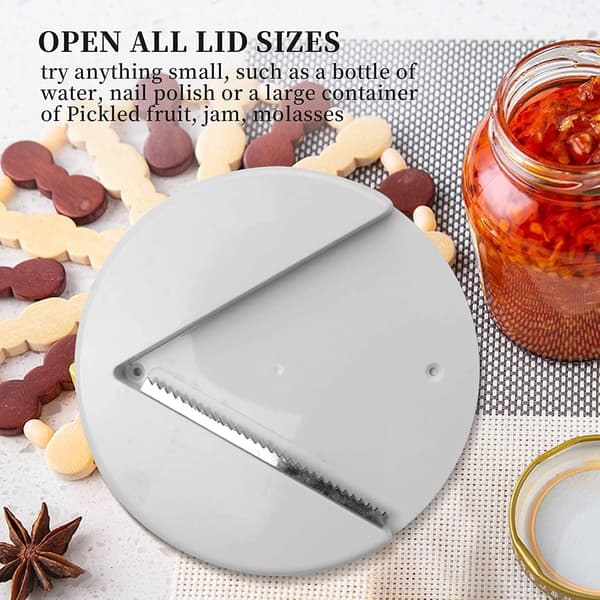 Boksåpner for underskap, multifunksjonell boksåpner med lett grep, enhånds boksåpner og flaskeåpner, åpner tette glasslokk for eldre med