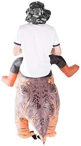 Premium Jurassic T Rex Dinosaur Oppustelig Kostume til Voksne (One Size)
