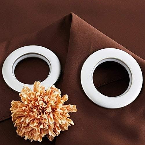 32-pack gardinöljetter, snabbmonterad plast, innerdiameter 1-9/16\" (40 mm) gardinringar, nanoskala lågbrusig romersk ring (silver)