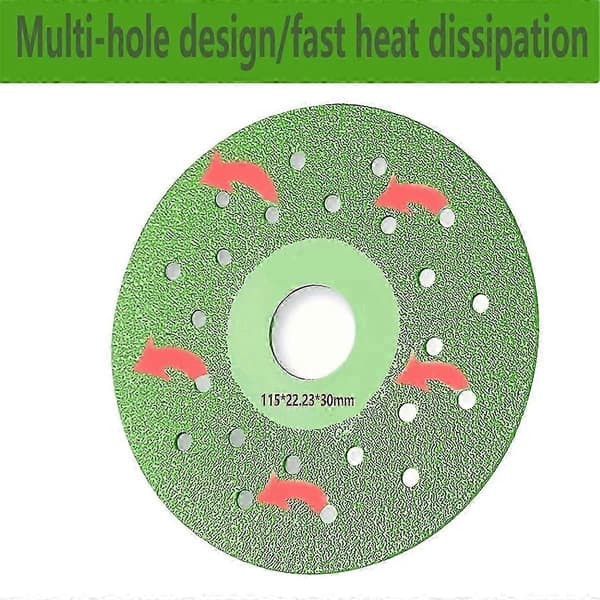 4,5 tommer 115 mm diamantslibeskive 6-pak til fliser, keramik og marmor Grön