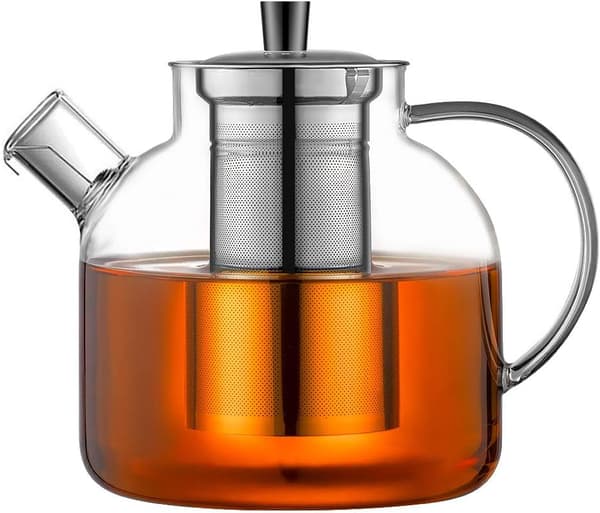 1500 ml tekande, transparent kedel, te-infuser, egnet til kaffe, juice og drikkevarer