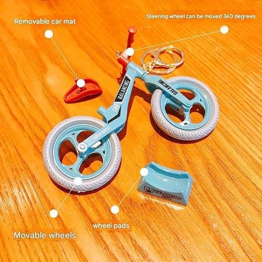 Cykel Charme – Multifunktionel Nøglering, Rygsæk- og Biltilbehørsgave