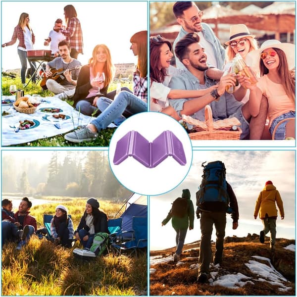 PATIKIL Camping Skumunderlägg, Vattentät Sittdyna för Vandring, Backpacking, Utomhusaktiviteter 2st