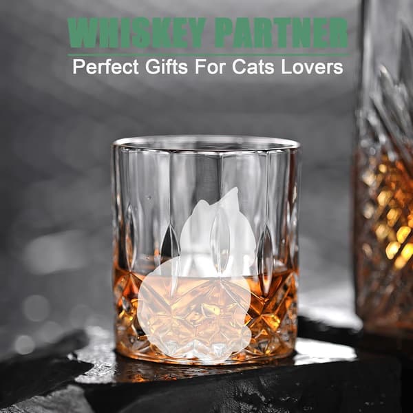 Ice Cat Ice Cube Tray - 3D kattformade formar för Whisky Bourbon, 4-håls stora roliga formar