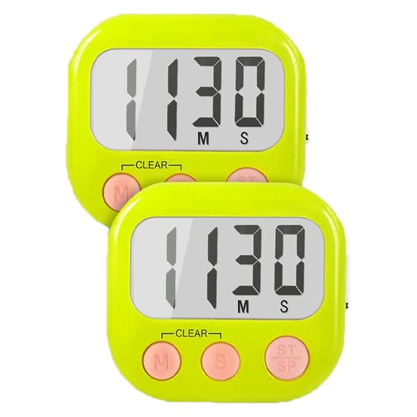 Klassrumstimer för lärare Barn Stor Magnetisk Digital Timer 2-pack Green