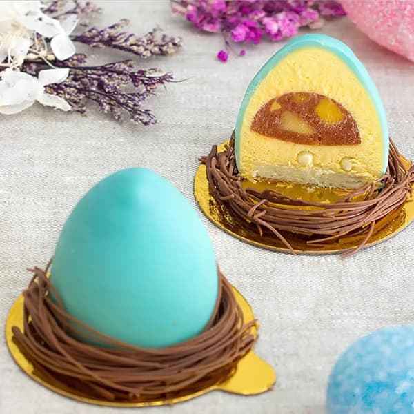 Påskeegg Silikonform 3D Påskeeggform DIY Bakeform for Godteri Mousse Kake Sjokolade Iskrem Dessertlaging