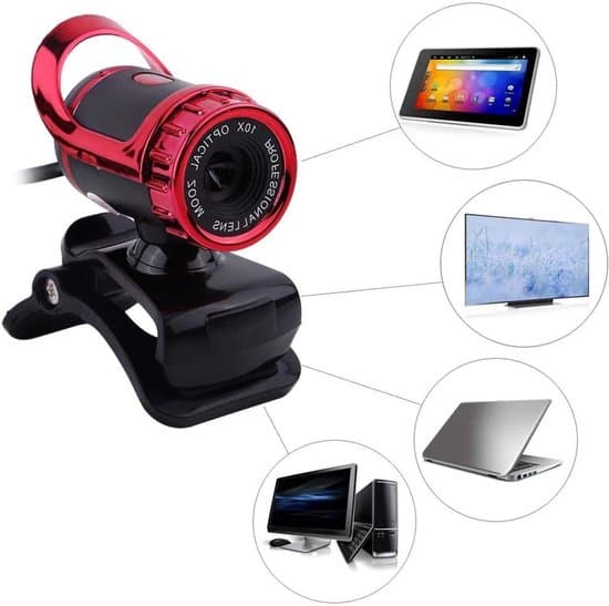 HD USB Clip-on Stand Computer Kamera Fleksibel 360° Roterende Webcam med Mikrofon Automatisk Farvekorrektion Plug and Play PC Webcam
