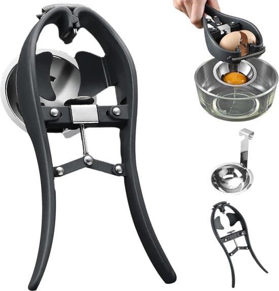 Eggeskallkutter – Eggeskjærere – Eggknekker, Eggåpner, Automatisk eggknuseverktøy, Enkel eggeskallkutter, Eggeskiller, Kreative kjøkkenredskaper